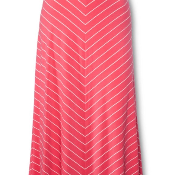 Ava + Viv coral chevron maxi skirt - Picture 4 of 4